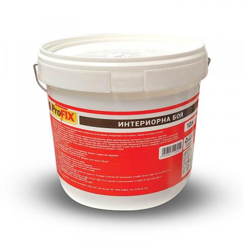Интериорна боя Profix 10 л бяла, снимка 5 - Интериорни бои